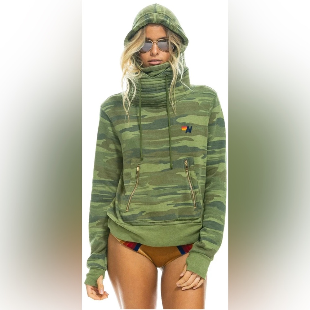 Aviator Nation Ninja Pullover Hoodie Camo